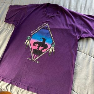 Vintage 90s Grand Canyon Native on Horseback ; Great shape for age ; Clean 🪶